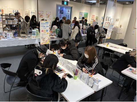 塗り絵やミニイラスト