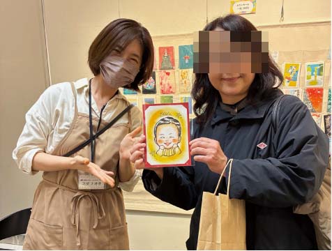 笑顔絵コーナー